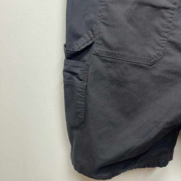 Duluth Trading Cargo Shorts 24W Gray Cotton Blend CurveSetter Waistband - Picture 7 of 9